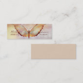 Visite Mini Carte en pastel de profil de beau papillon de KRW (Devant / Derrière)