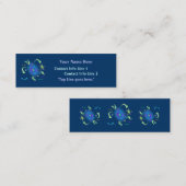 Visite Mini Carte en spirale de profil de tortue (Devant / Derrière)