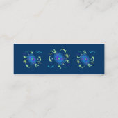 Visite Mini Carte en spirale de profil de tortue (Dos)