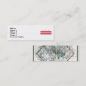 Visite Mini Carte et drapeau de Washington DC (Devant / Derrière)