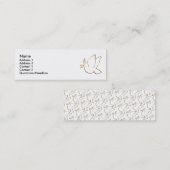Visite Mini Carte faite sur commande de profil de colombe de (Devant / Derrière)
