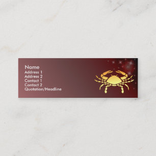 Visite Mini Carte faite sur commande de profil de signe de