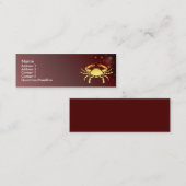 Visite Mini Carte faite sur commande de profil de signe de (Devant / Derrière)