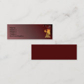 Visite Mini Carte faite sur commande de profil de signe de (Devant / Derrière)