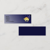 Visite Mini Carte faite sur commande de profil de signe de (Devant / Derrière)