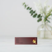 Visite Mini Carte faite sur commande de profil de signe de (Debout devant)