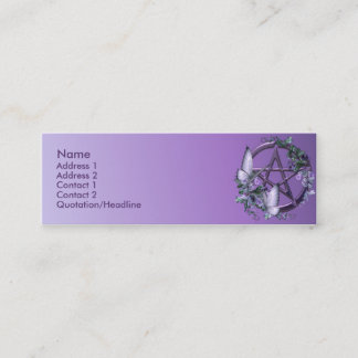 Visite Mini Carte faite sur commande Wiccan de pentagone