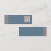 Visite Mini Carte fanée de profil de jeans (Devant / Derrière)