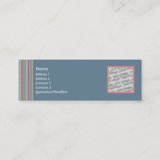 Visite Mini Carte fanée de profil de jeans (Devant)