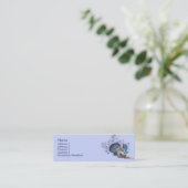 Visite Mini Carte féerique de profil de champignon bleu de KRW (Debout devant)