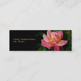 Visite Mini Carte florale de profil