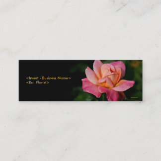Visite Mini Carte florale de profil