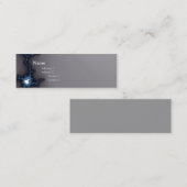 Visite Mini carte foncée de profil de fractale chic de geek (Devant / Derrière)