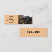 VISITE MINI CARTE FRAÎCHE DE PROFIL DE CHIEN (Devant / Derrière)