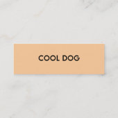 VISITE MINI CARTE FRAÎCHE DE PROFIL DE CHIEN (Dos)