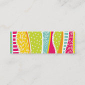 Visite Mini Carte géniale colorée de profil (Dos)