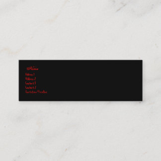 Visite Mini carte gothique de buisiness