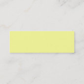 Visite Mini Carte jaune-clair de profil (Dos)