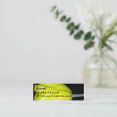 Visite Mini Carte jaune de profil de tulipe (Debout devant)