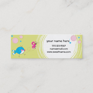 Visite Mini Carte maigre de Busniness de birdie