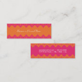 Visite Mini Carte maigre de dentelle de roses indien et de (Devant / Derrière)