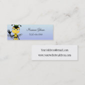 Visite Mini Carte maigre de profil d'abeille de bande dessinée (Devant / Derrière)