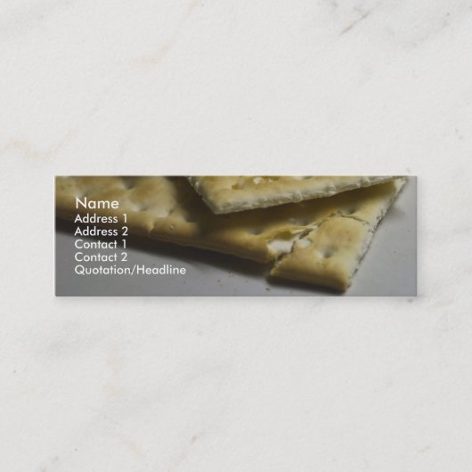 Visite Mini carte maigre de profil de biscuits (Devant)