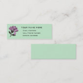 Visite Mini Carte maigre de profil de fleur de Deco (Devant / Derrière)