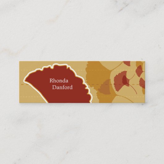 Visite Mini Carte maigre de profil de Ginkgo (Devant)