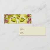 Visite Mini Carte maigre de profil de nymphe rose (Devant / Derrière)