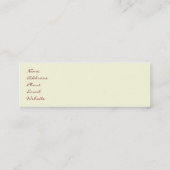 Visite Mini Carte maigre de profil de nymphe rose (Dos)