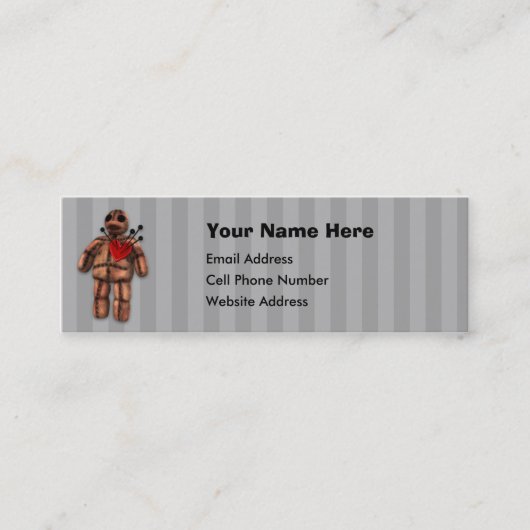 Visite Mini Carte maigre de profil de poupée de vaudou (Devant)