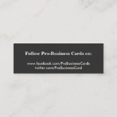 Visite Mini Carte maigre de profil de ProBusinessCards (Dos)