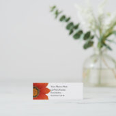 Visite Mini Carte maigre florale orange de profil (Debout devant)