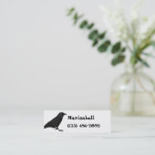 Visite Mini Carte maigre gothique de profil de Raven (Debout devant)