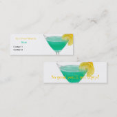 Visite Mini Carte maigre pompette de profil (Devant / Derrière)