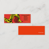 Visite Mini Carte moderne de profil de bruit (Devant / Derrière)