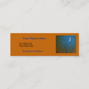 Visite Mini Carte mystique de profil de lune