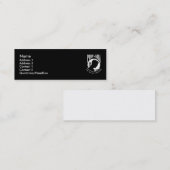 Visite Mini Carte noire de profil de MIA de prisonnier de (Devant / Derrière)