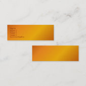 Visite Mini Carte orange de profil (Devant / Derrière)