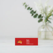 Visite Mini Carte orange de profil de hérisson (Debout devant)