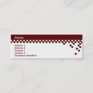 Visite Mini Carte professionnelle classique de profil