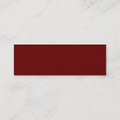 Visite Mini Carte professionnelle classique de profil (Dos)