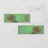 Visite Mini Carte profil de congé d'érable (Devant / Derrière)