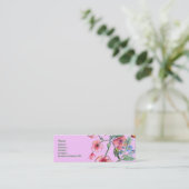 Visite Mini Carte rose de profil de fleurs de Bell (Debout devant)