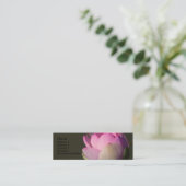 Visite Mini Carte rose de profil de Lotus (Debout devant)