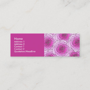 Visite Mini Carte rose de profil de roses