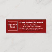 Visite Mini Carte rouge de marque d'affaires sur mini-taille (Devant)