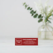 Visite Mini Carte rouge de marque d'affaires sur mini-taille (Debout devant)