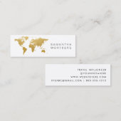 Visite Mini Carte sociale du monde d'or de médias de voyage (Devant / Derrière)